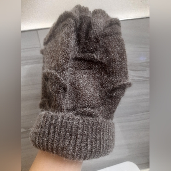 Fratelli Talli - Womens Mohair/Wool Hat/Toque - Dark Gray - O/S - Picture 3 of 8